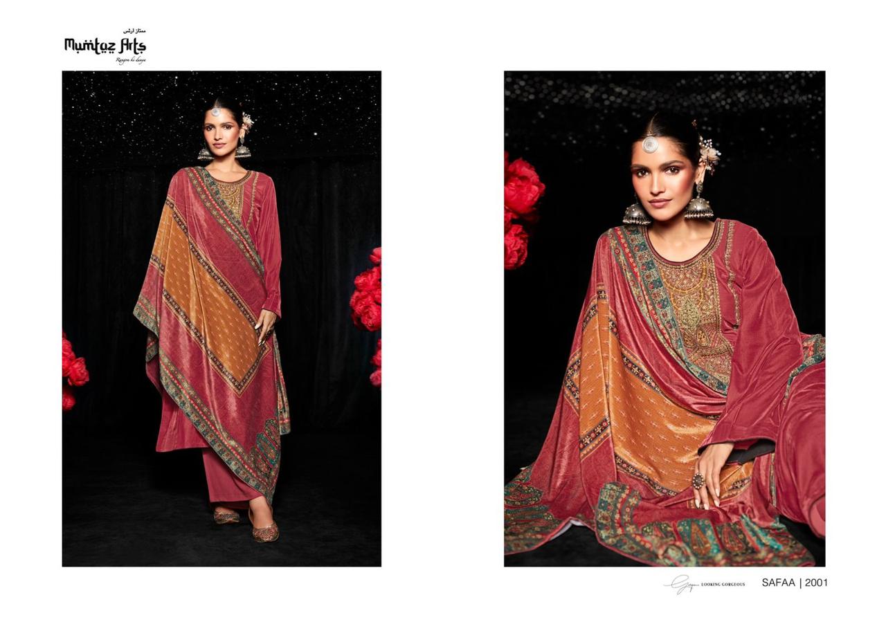 Mumtaz Safaa Velvet 1 Printed Fancy Exclusive Wear Designer Salwar Kameez Collection